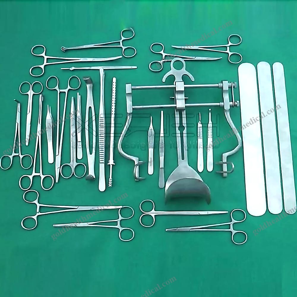 81Piece Stainless Steel Laparotomy Orthopedic Surgery Instrument