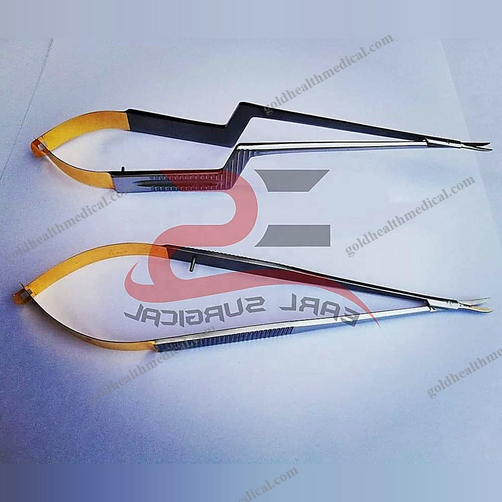 Kamiyama Micro Scissors Straight Bayonet Handles 16