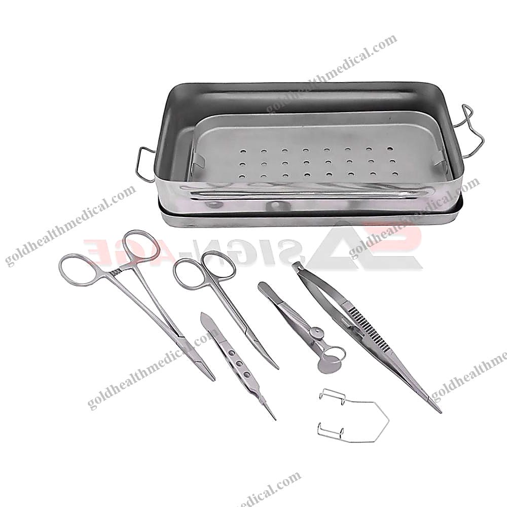 CE Approved 7Piece Veterinary Micro Surgery Kit