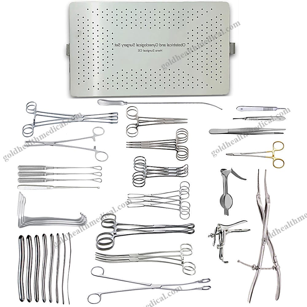 Advanced Gynecology Surgery Instrument Set with Aluminum Case
