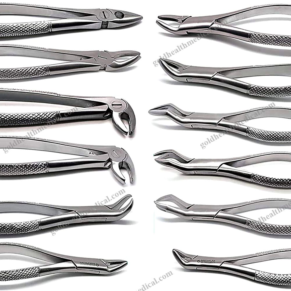 12Piece Root Extraction Forceps Set