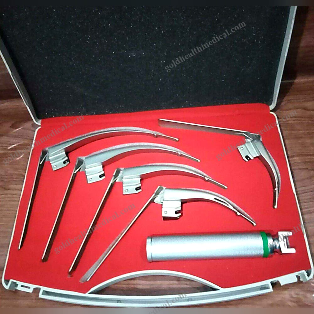 Fiber Optic Macintosh Laryngoscope Set