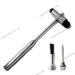 Babinski Reflex Hammer with Pin Brush for Neurological Diagnosis and Surgical Use