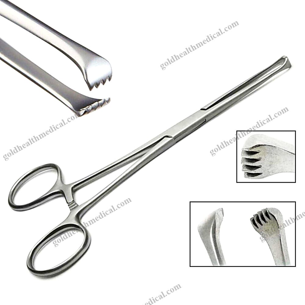 Allis Tissue Forceps 6 Stainless Steel Surgical Clamp for G