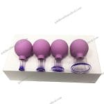 Professional Facial Cupping Set with Silicone Vacuum Suction for Lymphatic Therapy