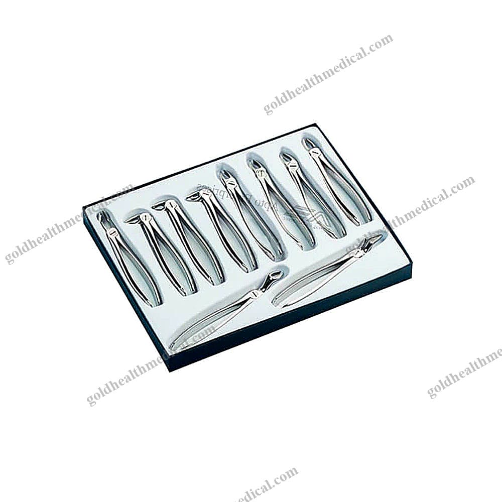 Stainless Steel Adult Dental Forceps Set