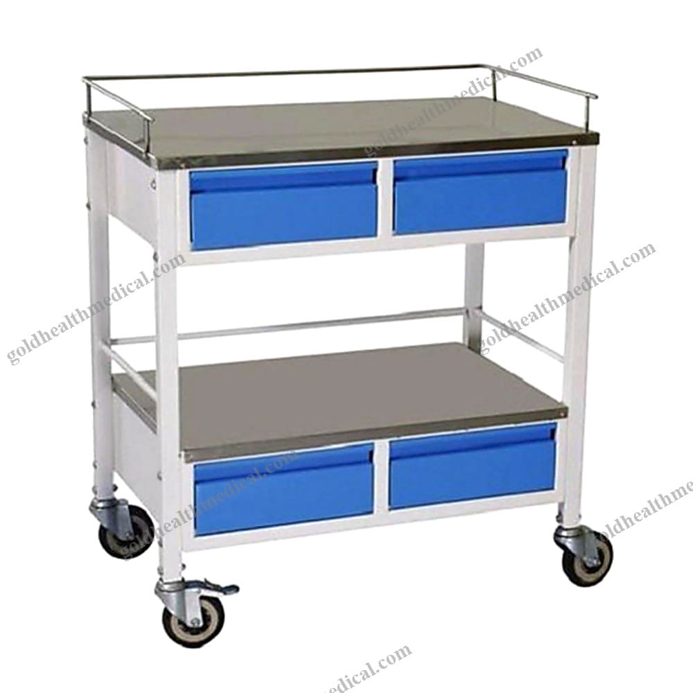 ABS Emergency Medical Trolley Cart