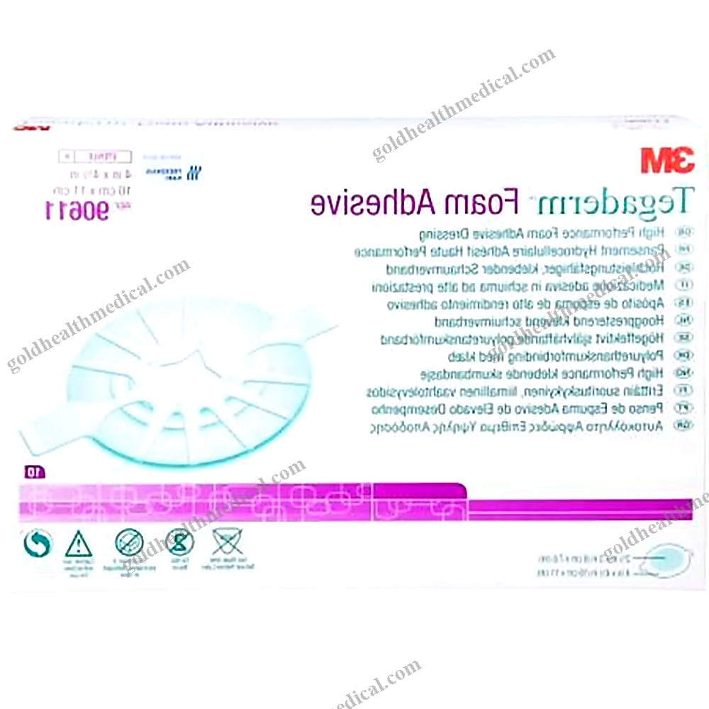 3M Absorbent Foam Dressing 10cm x 1