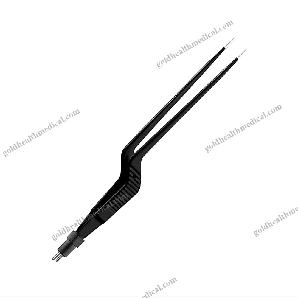 Curved Handle Bipolar Forceps for Precise Surgical Procedures