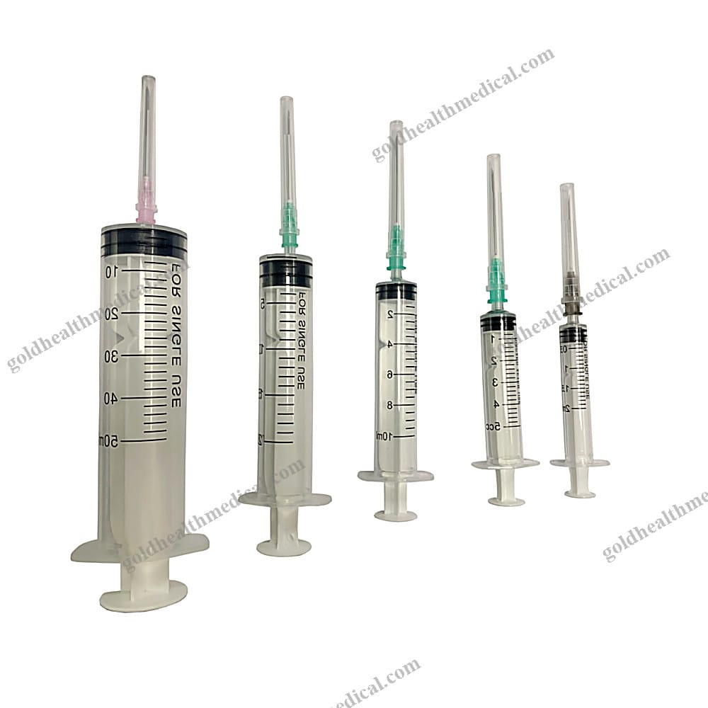 3Part Disposable Syringes with Needle