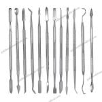 Stainless Steel Wax Carving Tools Set for Lab and Dentist Use