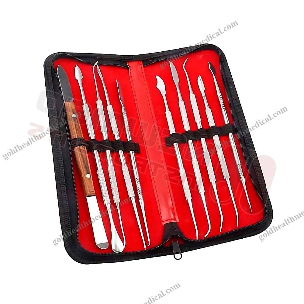 Dental Wax Carving Tool Kit Stainless Steel Versatile Instrument for Dental Pl