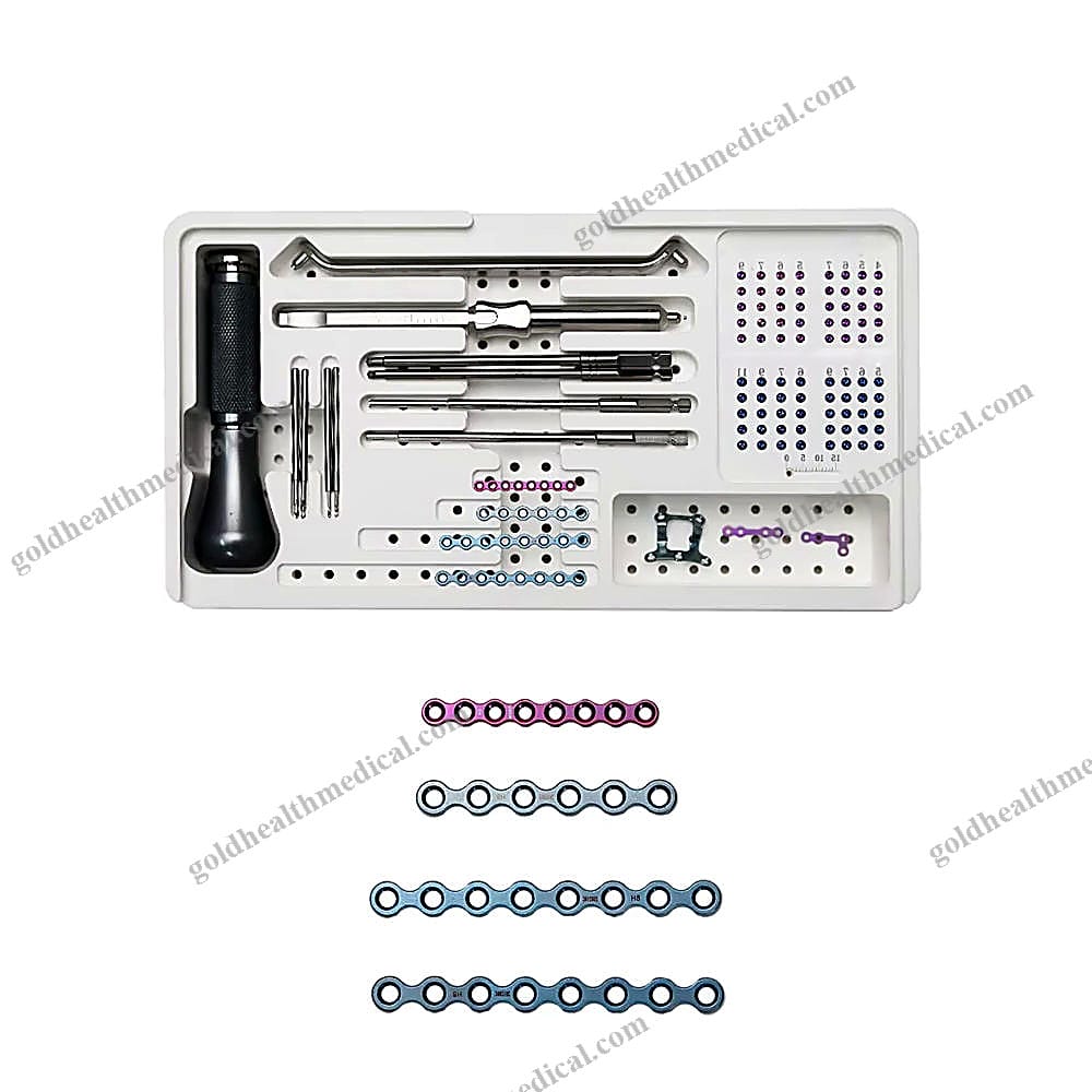 Maxillofacial Reconstruction Titanium Plate Set