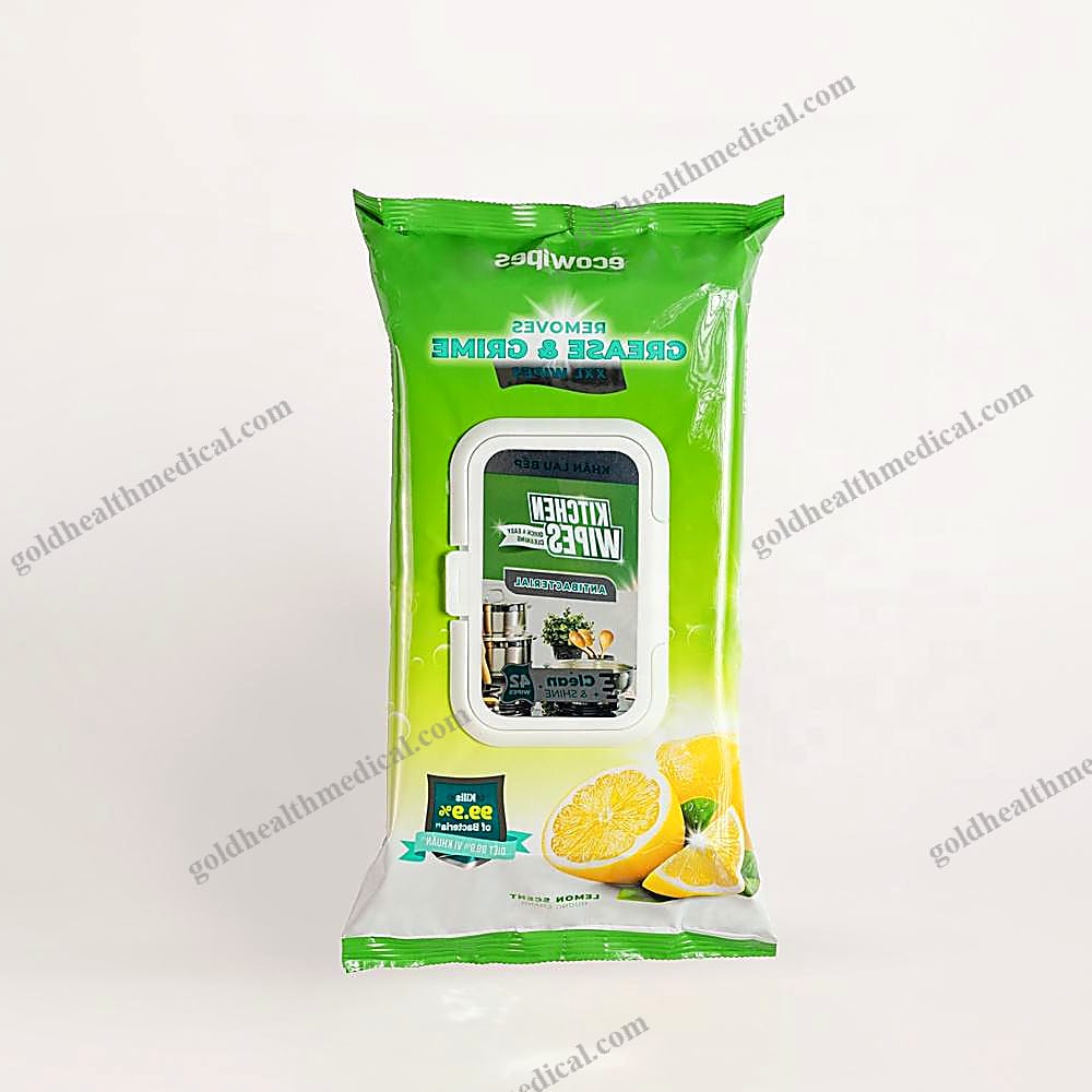 Antibacterial NonWoven Spunlace Cleaning Wipes for Surface Hy