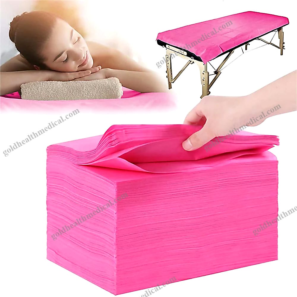 Disposable PP Nonwoven Elastic Spa Bed Sheets for Hospitals Clinics