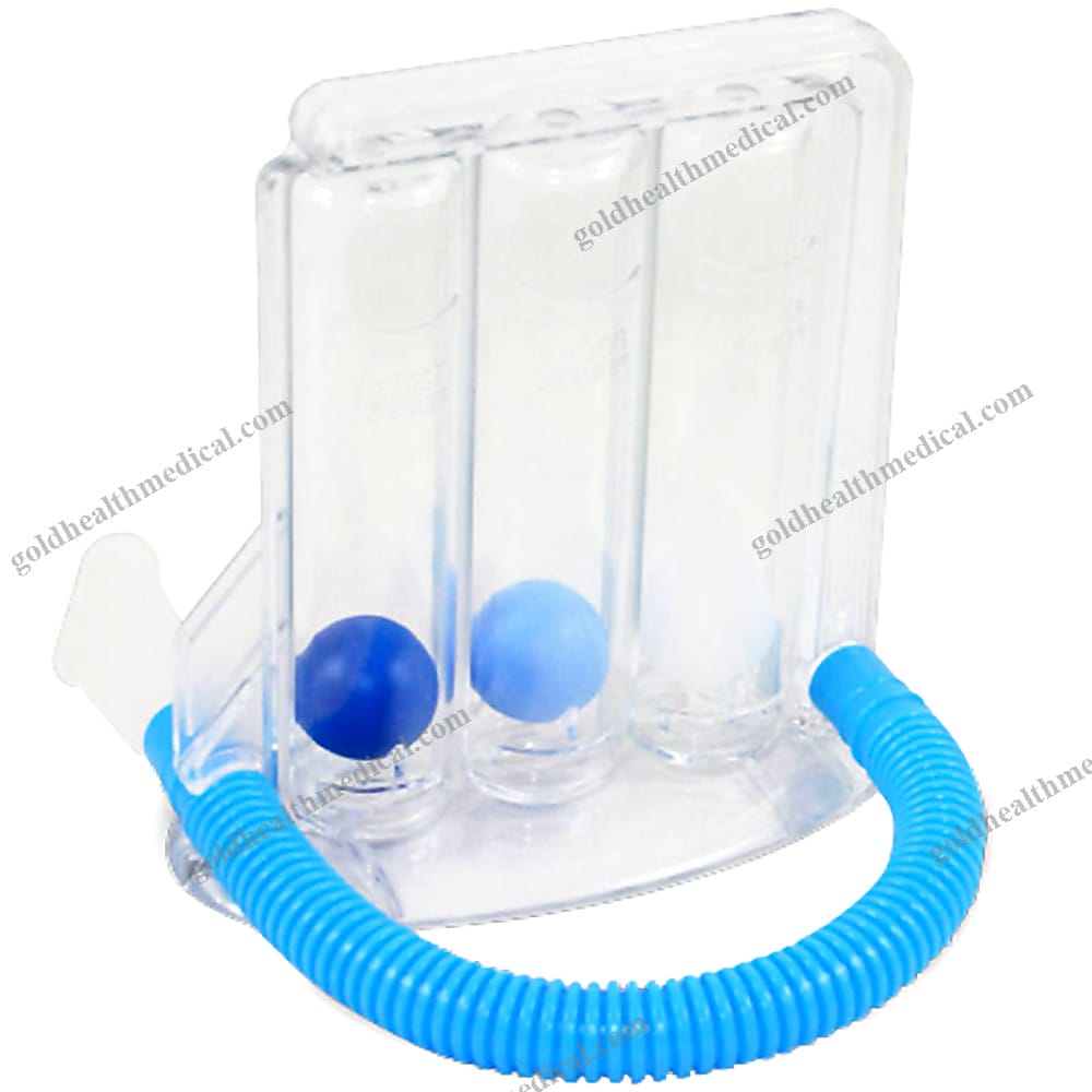 Incentive Spirometer with Flow Meter for Lung Training and Respiratory Therapy