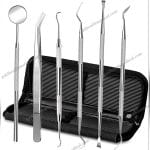 UAMED Surgical 4Piece Dental Instrument Set Mirror Plier