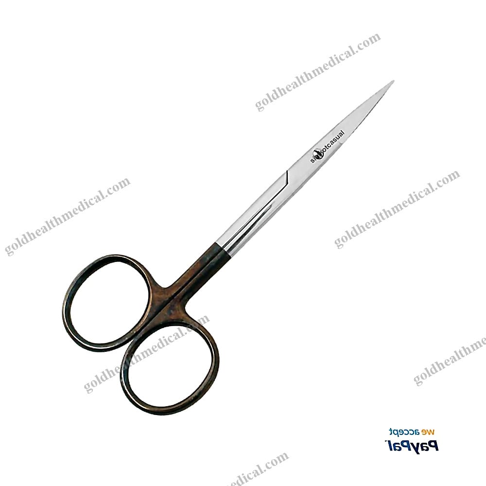 Stainless Steel Surgery Iris Scissors TC Edge 12cm