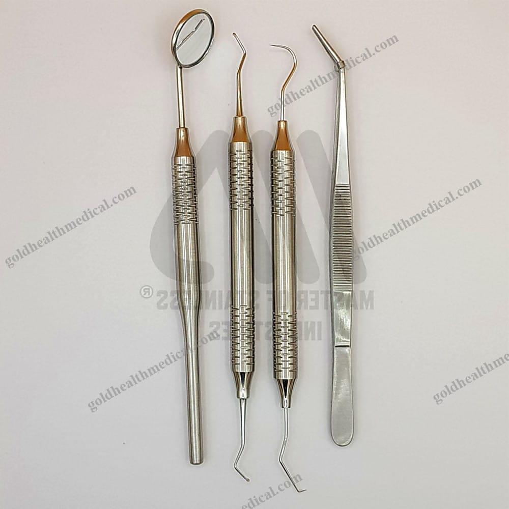 AISI 304 Dental Examination Set 4Piece