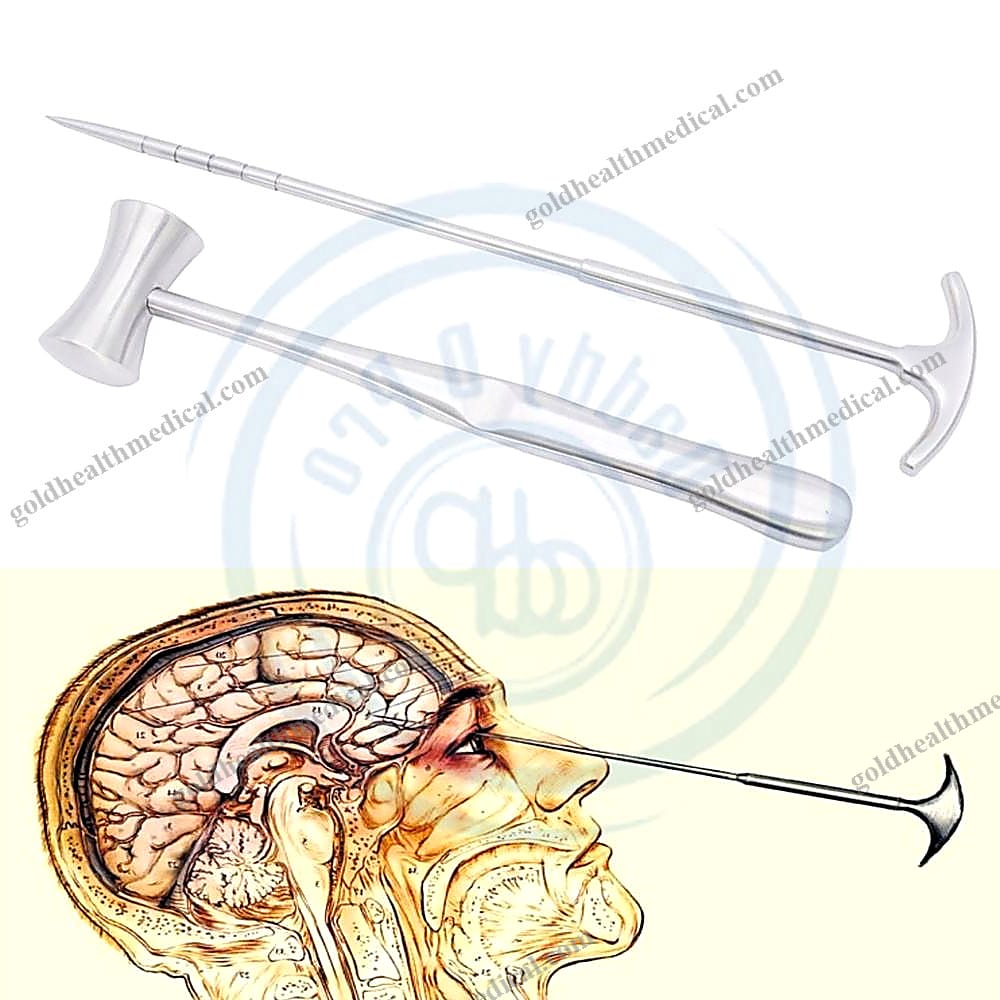 Transorbital Lobotomy Tools Hammer Orbitoclast Medical Embalming