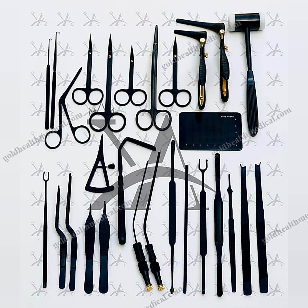 Titanium Black Coated Rhinoplasty Instrument Set