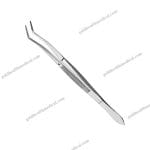 Meriam Serrated Angled Tip Tweezers 16cm Surgical