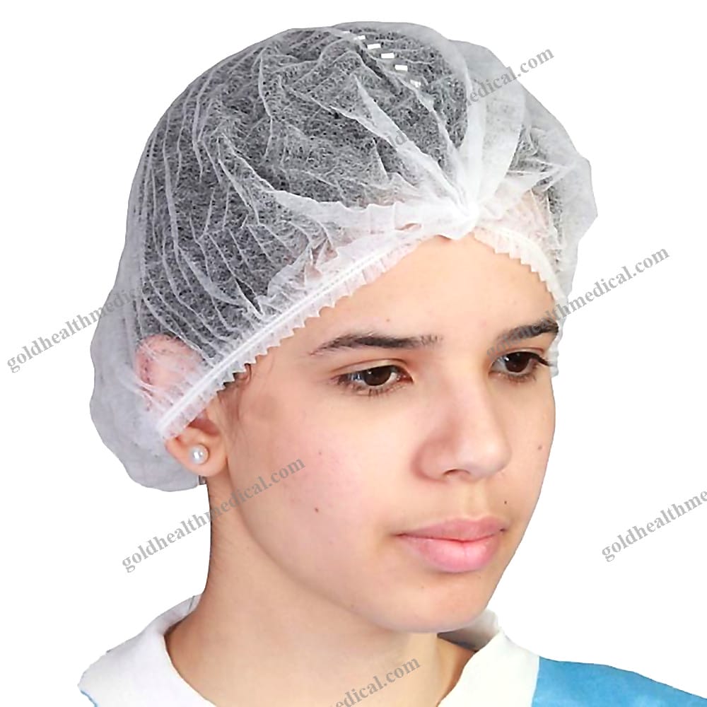 Disposable Bouffant Hair Net PP Nonwoven Isolation Cap