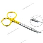 TC Iris Surgical Scissors 115mm Straight  Curved for