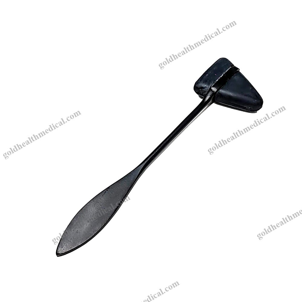 Neurological Reflex Hammer with Triangular Rubber Head Stainless Steel Taylor Hammer Surgical