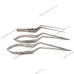Yasargil Bayonet Micro Forceps Flat Handle 1mm Bl