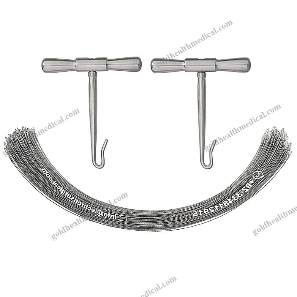 Gigli Wire Saw 3Strand Twisted Stainless Steel Bone Cutter