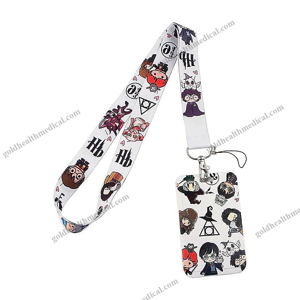 Anime Boys Lanyard with Cartoon Card ID Holder