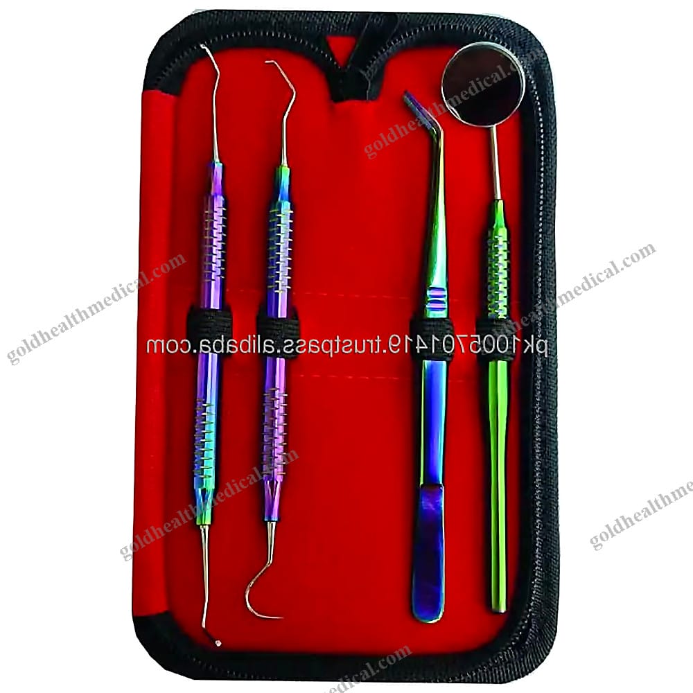 Rainbow Plasma Coated Dental Scaler Examination Kit