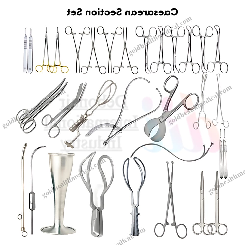 CSection Surgical Instrument Set 33Pcs Obstetric Surgery