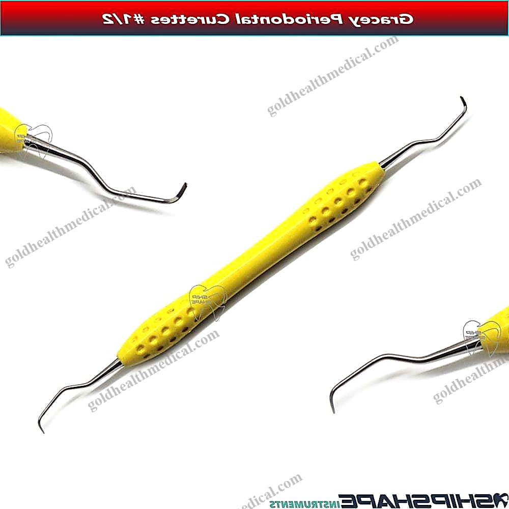 Gracey Scaler Curettes Silicone Handle Premium Dental Instruments CE ISO Approved