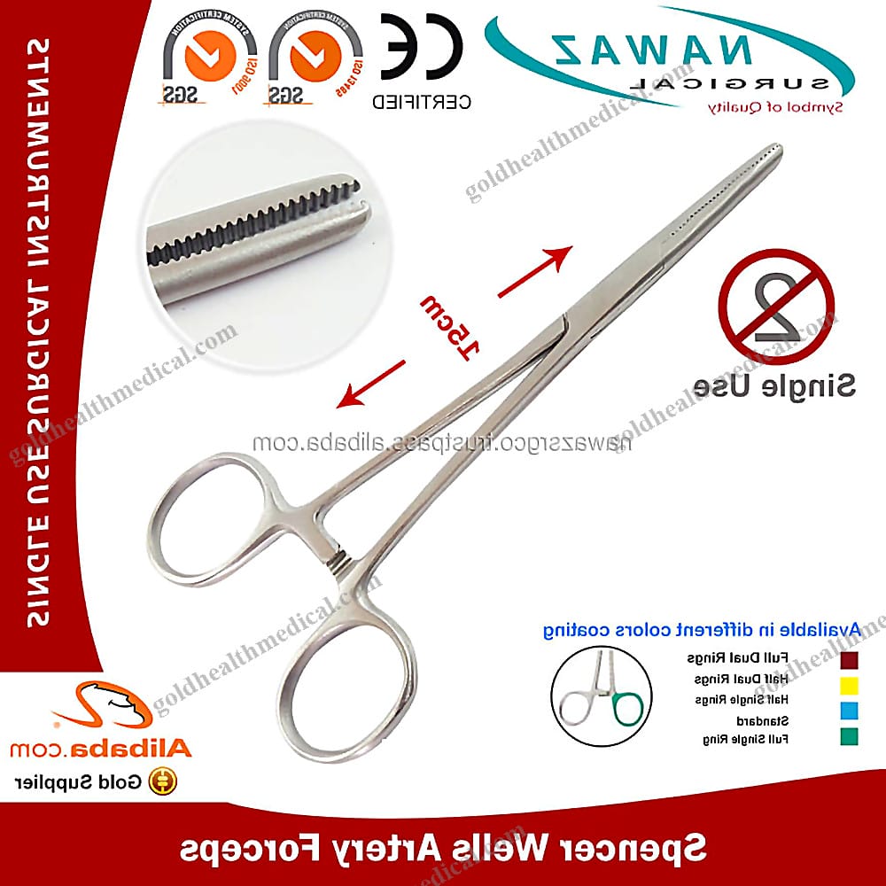 127680068_1 Spencer Wells Artery Forceps 15cm Single Use - Image 1