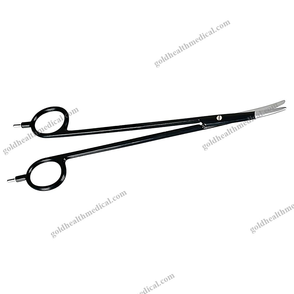 2023 Premium Black Bipolar Scissors Metzenbaum Curved