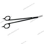 2023 Premium Black Bipolar Scissors Metzenbaum Curved