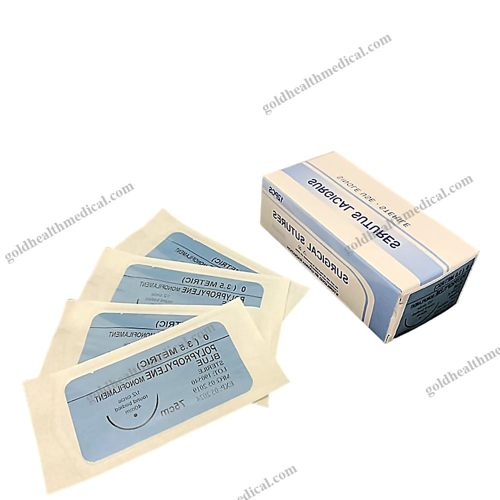CE ISO Approved NonInvasive Blue Nylon Sutures Sharpoint Surgical Suture