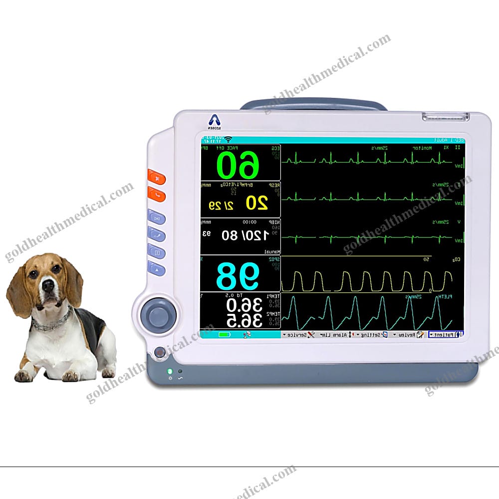 VetPro MultiParameter Monitor with EtCO2 Sensor Optional Stand