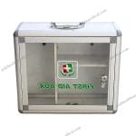 OEM Medical Metal Locking First Aid Box for Office  Home Emergency Care