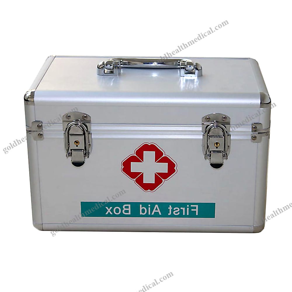 Emergency First Aid Kit with Supplies Set Bags Box Travel Waterproof Alloy First Aid Box