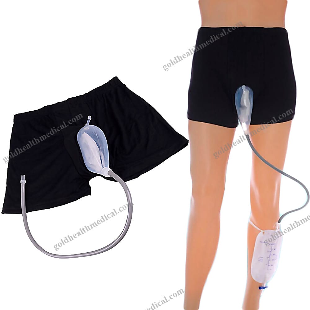 BAILI MEDICAL Silicone Urinal Bag with Catheter for Men