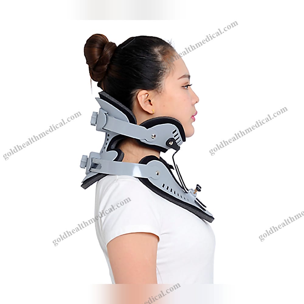 Adjustable Orthopedic Cervical Collar with Tractor Support T