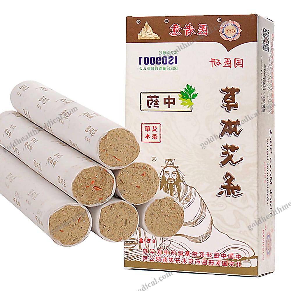 8pcs Pure Moxa Massage Cones Herbal Pain Relief Moxib