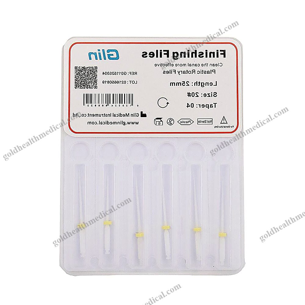 Glin Endodontic Files 04 Taper Plastic Finishing Files