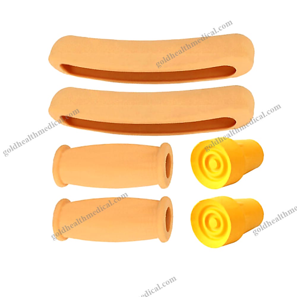 Orthopedic Crutch Accessories Pads Tips Rubber Underarm