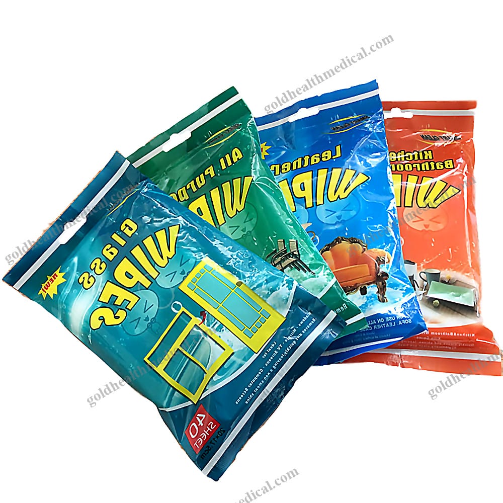 Multifunction Nonwoven Wet Wipes for Household and Kitchen Cleaning