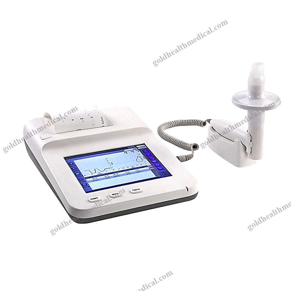 Advanced Desktop Spirometer with Mouthpiece for Lung Testing