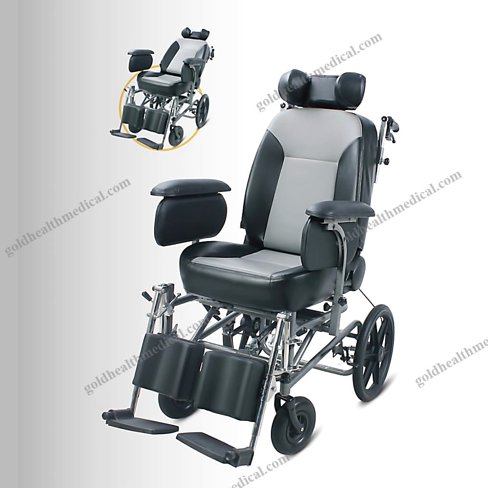 Luxury Reclining Wheelchair for Elderly Handicapped